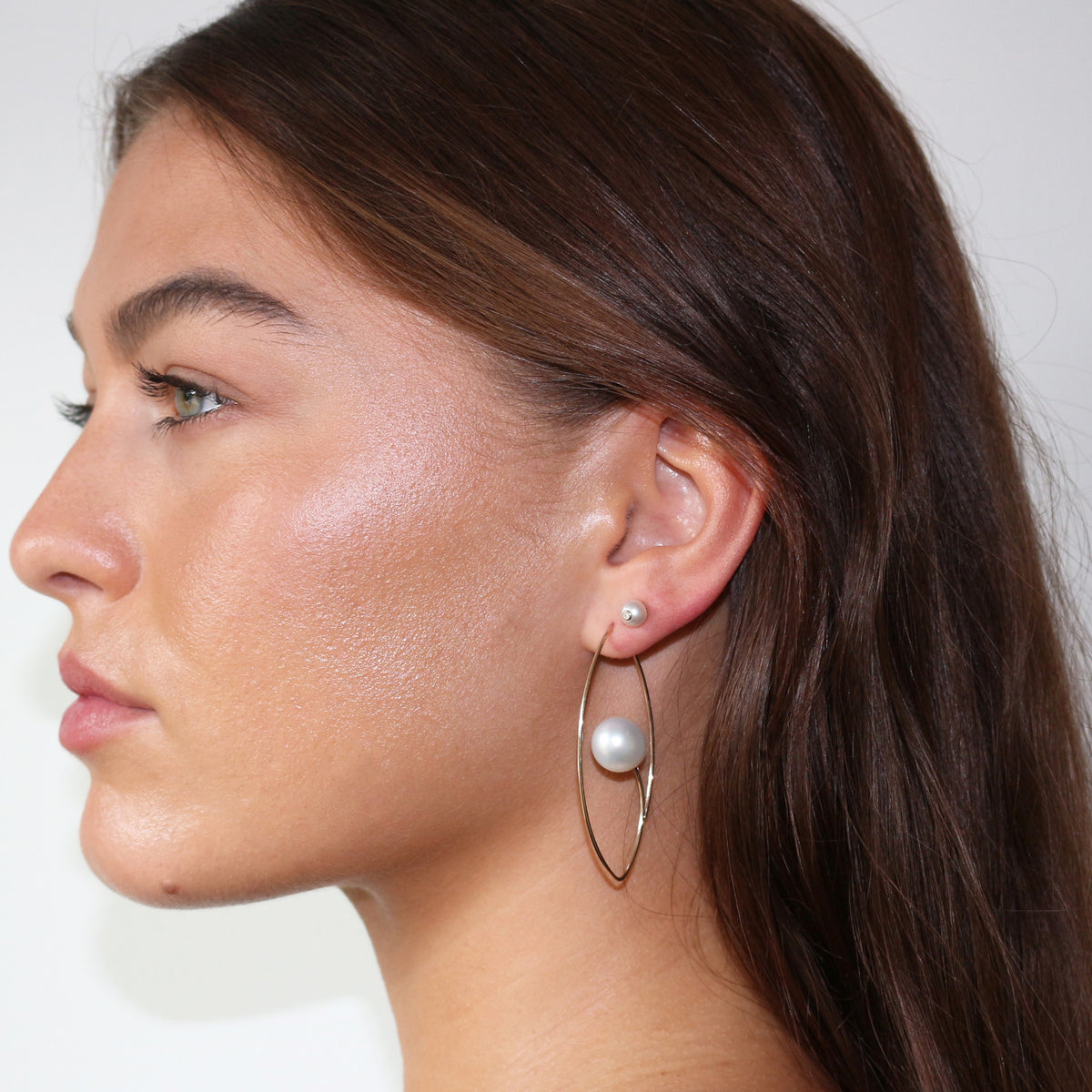 Oasis Diamond Pearl Earring
