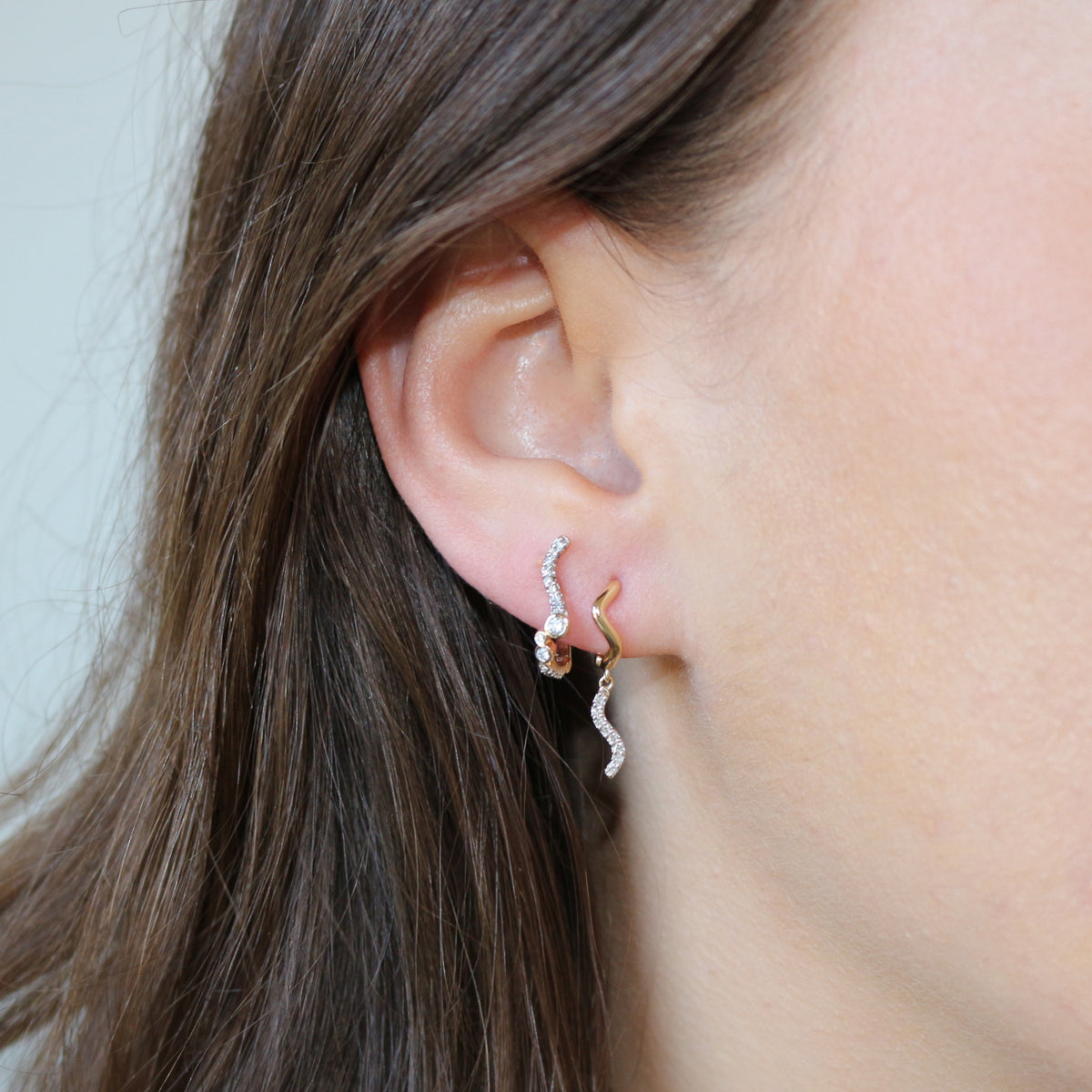 Versailles Diamond Huggie Earring