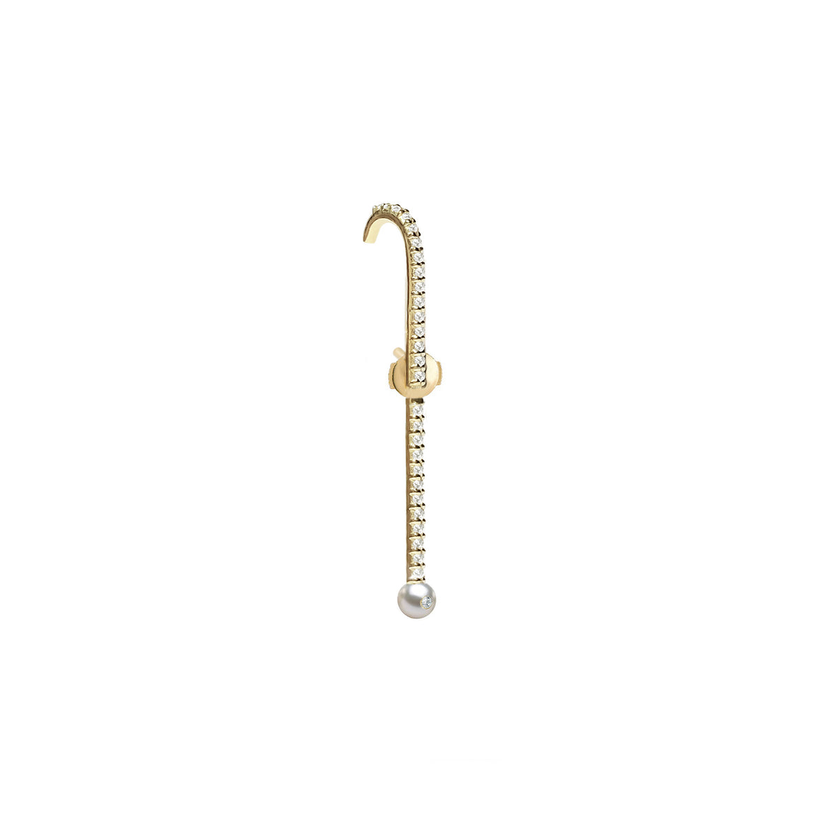KATKIM Petite Diamond Thread Ear Pin