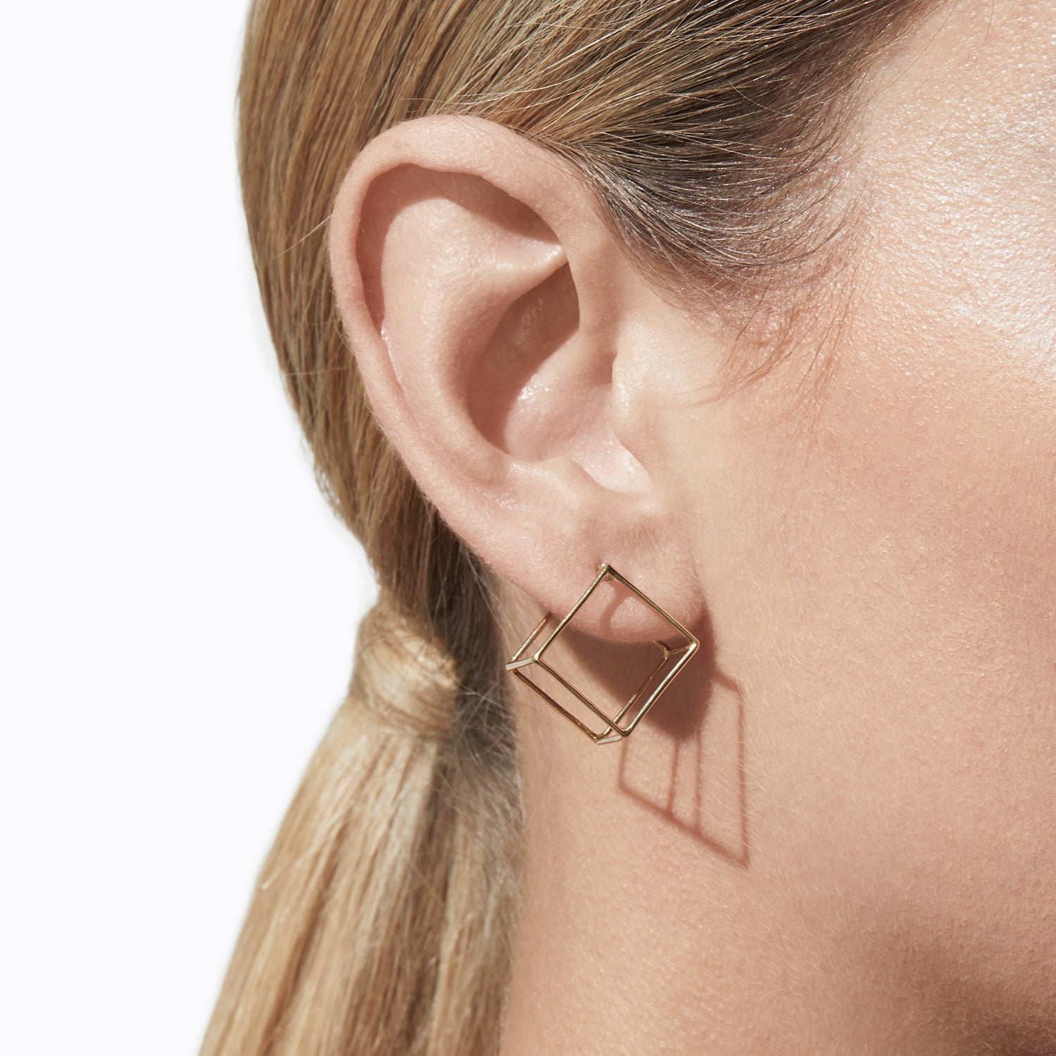 3D Square Earring 15 – barbedwire