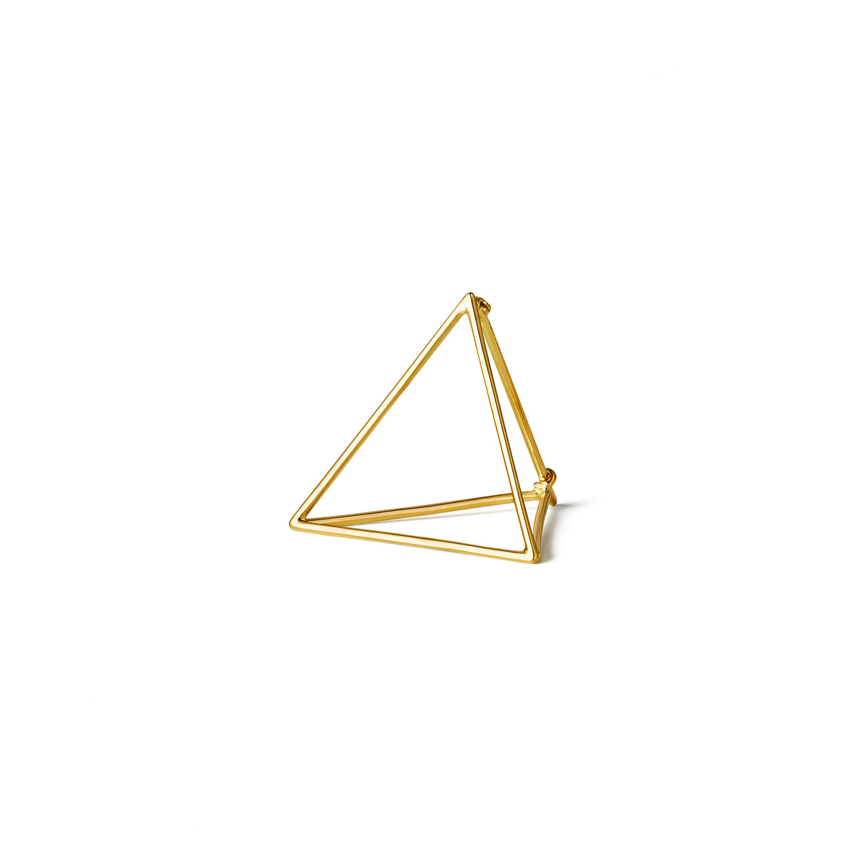 3D Triangle Earring 25