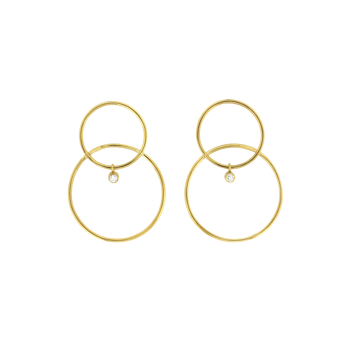 White/Space Scarpa Diamond Earrings